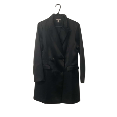 Womens H&M Size L Black Cross Body Jacket