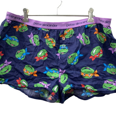 Peter Alexander Mens L Teenage Mutant Ninja Turtles Navy Blue / Pattern 