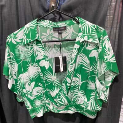 Dannii Minogue Womens Top Green / White 