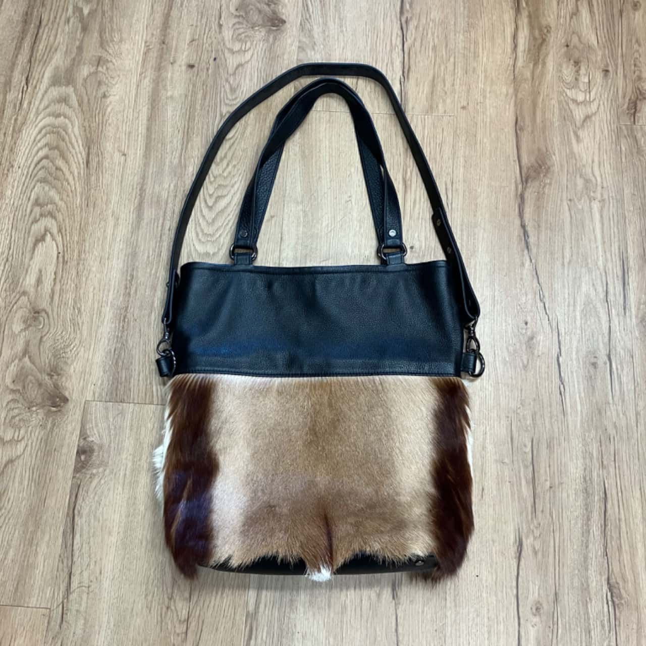 Status Anxiety Wasteland Leather/Springbok Handbag NEW(s)