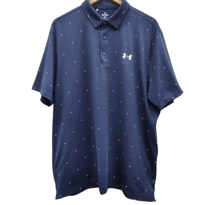 Under Armour Mens Size XL Polo Shirt Navy Blue (6)