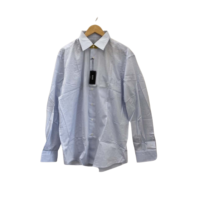 BOSS Mens  Size 41 Long Sleeve Shirt Blue / Checked 