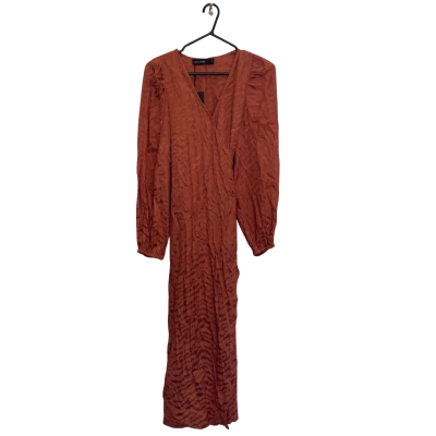 Decjuba Womens  Size S Wrap Dress Burnt Orange / Orange 