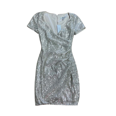 BNWT Forever New Sequin Trixie Draped Mini Dress Size 4 