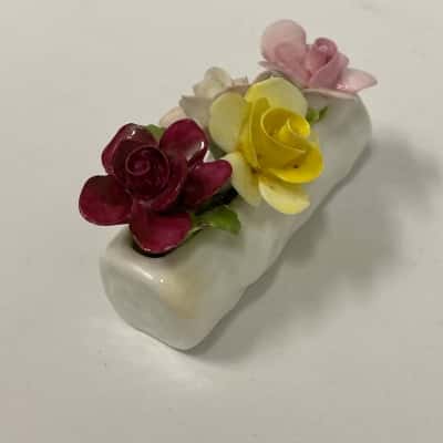 Coalport bone China flower log