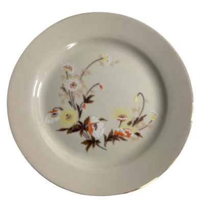 Ken Lun, beige, GARDEN FLOWERS, bread plate