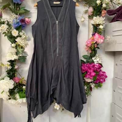  Womens  Size 16 Midi Dress Grey 