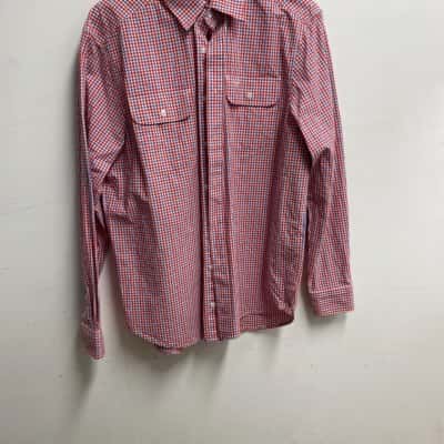 R.M.Williams Mens  Size L Checked Shirt Blue / Red 