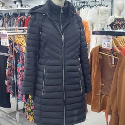 DKNY Womens  Size S Puffer Jacket Black  