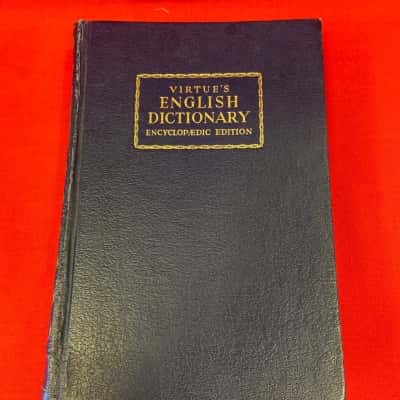 Vintage Hard Cover Virtue's English Dictionary Encyclopedic Edition