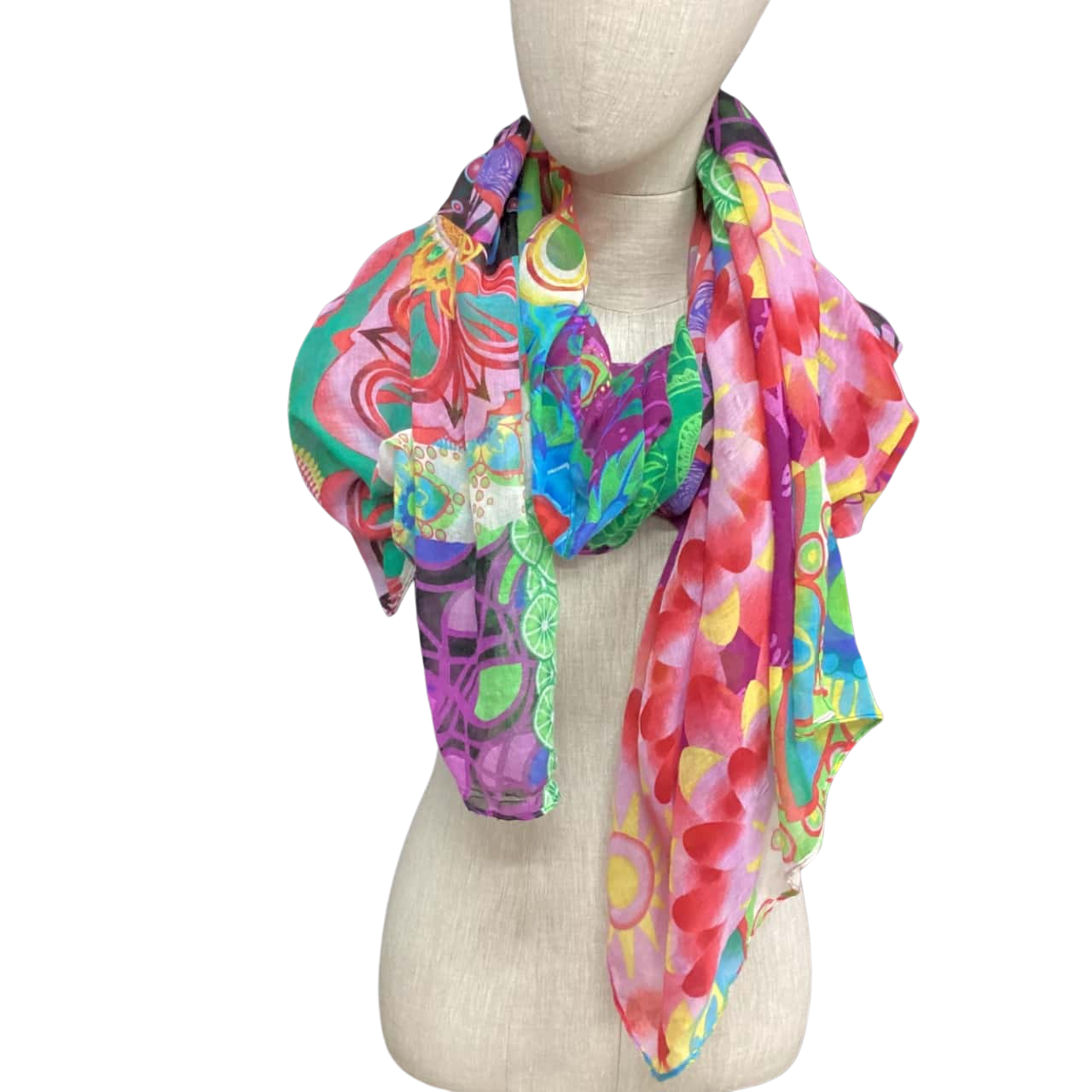 Black Imperious Nature Floral Scarf By Desigual main image 0