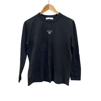 C&M Camilla and Marc Womens  Size 10 3/4 Sleeve Top Black  