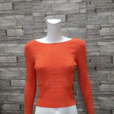 Minkpink Womens  Size L Long Sleeve knitwear Top Orange bnwt
