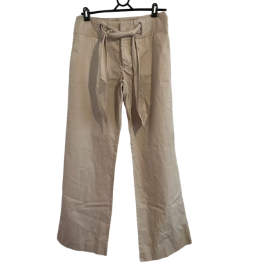 Laura Ashley Womens  Size 12 Wide Leg Pants Beige/Cream