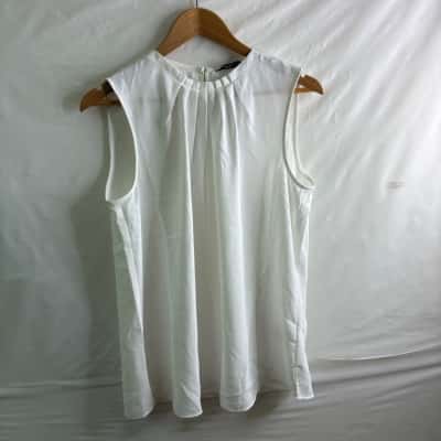 Portmans Womens  Size 12 Blouse White 