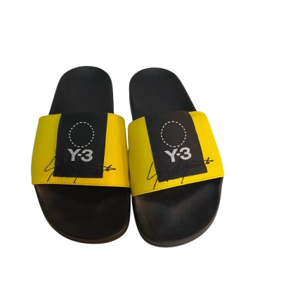 Adidas Y-3 Adilette Yohji Yamamoto Yellow & Black Slides Size 4 