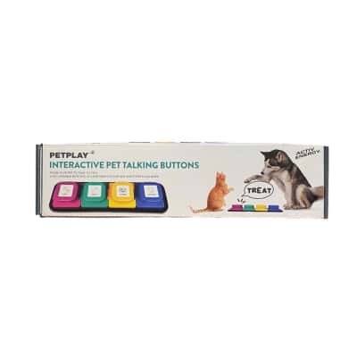 Pet play interactive pet talking buttons