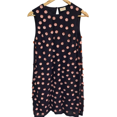 Gorman Womens Size 10 Navy Blue / Pink Dress
