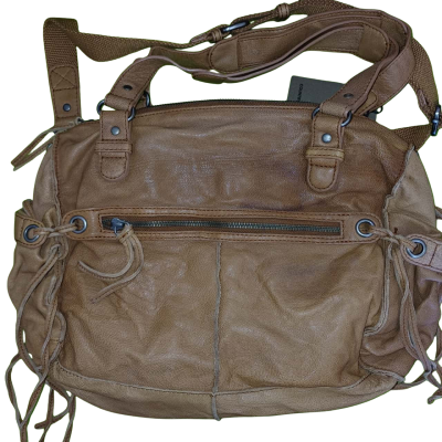 Country Road Brown Leather $269.00 Handbag Bags Silver Hardware Strap Medium Cowhide Smooth 