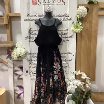 City Chic Brand! BNWT RRP $159.95! THE MAXI REBECCA DRESS! Womens  Size S Floral Dress Black  / Floral / Pattern 