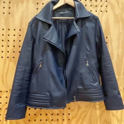 AC Luxury Collection - Women's Leather-Look Jacket, Size S
