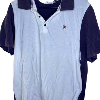 Fila Mens  T-shirt Size XXXL Black  / White 