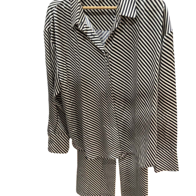 Seed Heritage Womens Size 18 Black  / Striped / White 