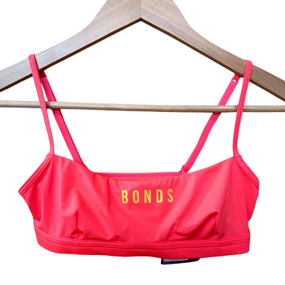 Bonds Fluorescent Pink Tube Bralette Size 6 