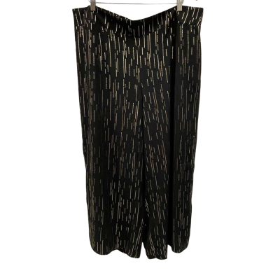 Taking Shape Womens  Size 22 Wide Leg Pants Black  / Gold 