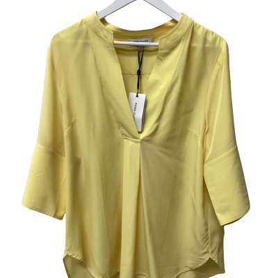 Perri Cutten Womens  Size L 3/4 Sleeve Top Yellow 