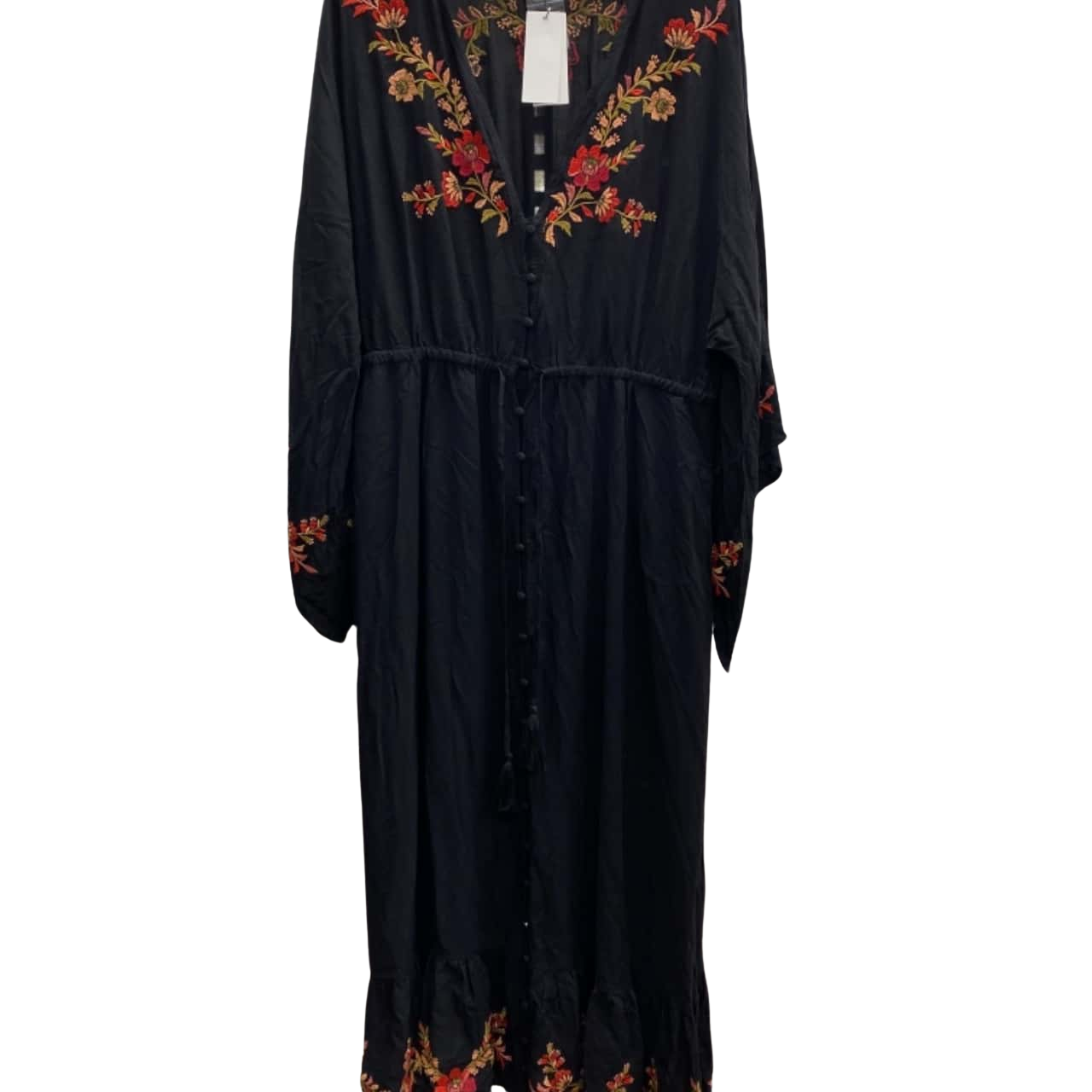City Chic Womens Size M Floral Dress / Long Sleeve / Maxi Dress Black ...