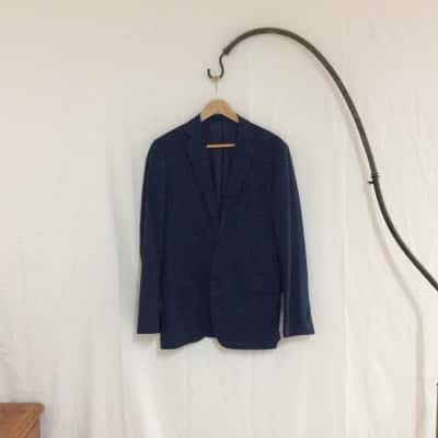 M.J. Bale Mens  Size 40 Blazer Blue / Navy Blue / Red / White 