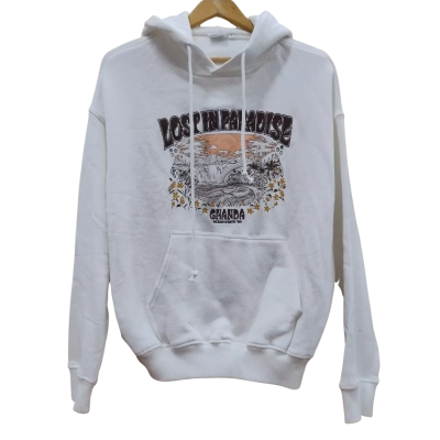 Ghanda Womens Size 8 Hoodie White (12)