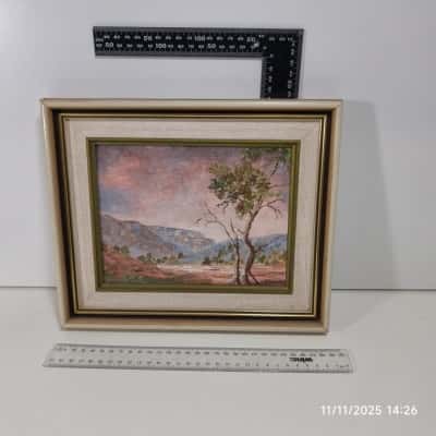 "Ever-changing Colours of the Flinders" Oil Painting Signed Framed GRACE LilleCRAPP 