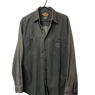 Men’s Harley Davidson Size L Grey Long Sleeve Shirt
