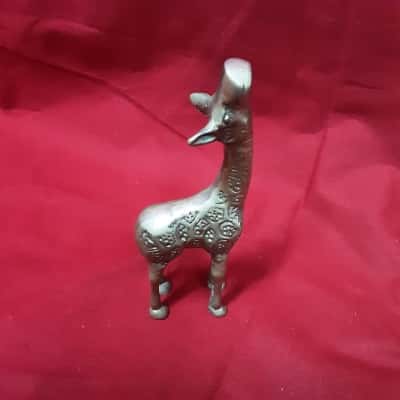 Vintage brass giraffe figurine
