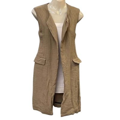 French Connection Womens Size 8 Open/Vest Jacket Brown