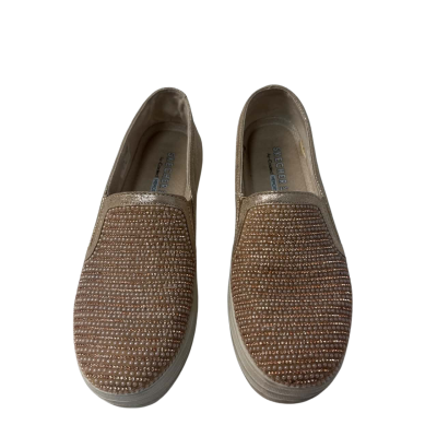 Skechers  Size 36 Gold/pearl slip ons