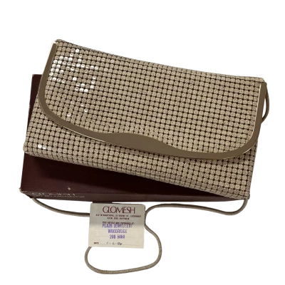 Vintage 1984 Glomesh Womens Handbag Beige in original packaging