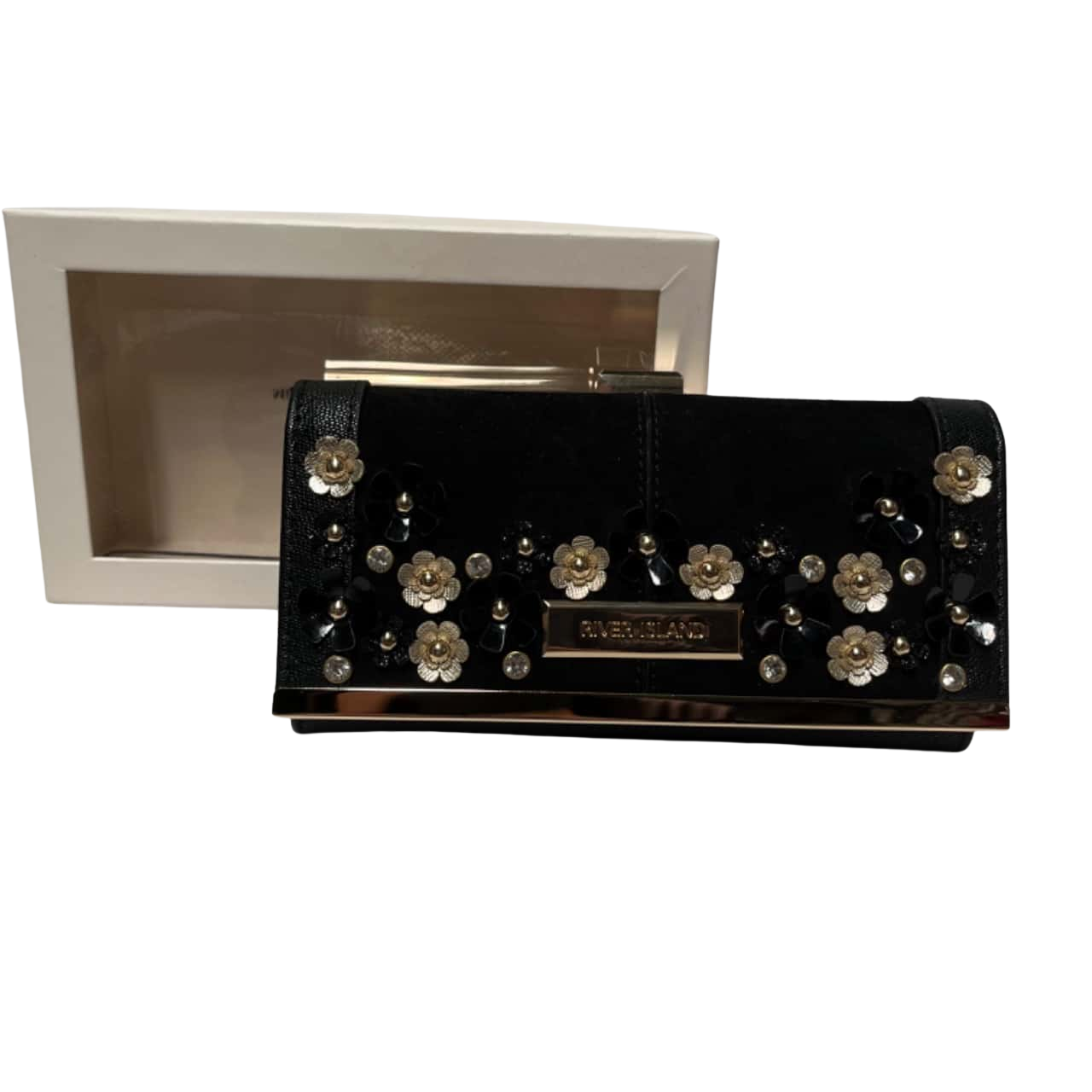 River Island Womens Purse Black BOXED(s)