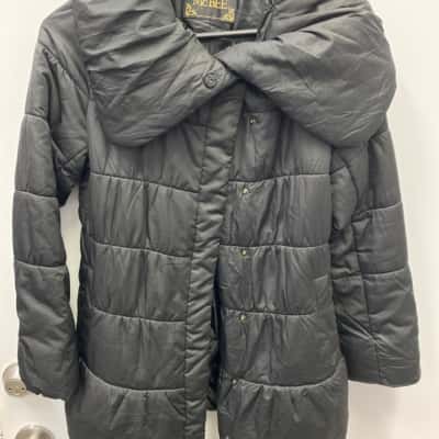  Womens  Size M Puffer Jacket Black  