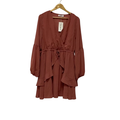 Vine Apparel Womens  Size 14 Bridesmaid Dress / Cocktail Dress / Formal Dress / Long Sleeve Dress / Party Dress Brown 