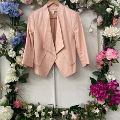 Laura Ashley Size 8 Open Jacket Pink  