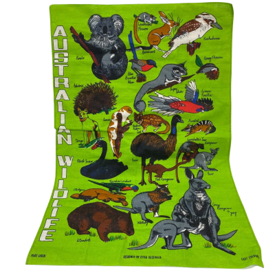 Vintage Australian Wildlife Tea-Towel