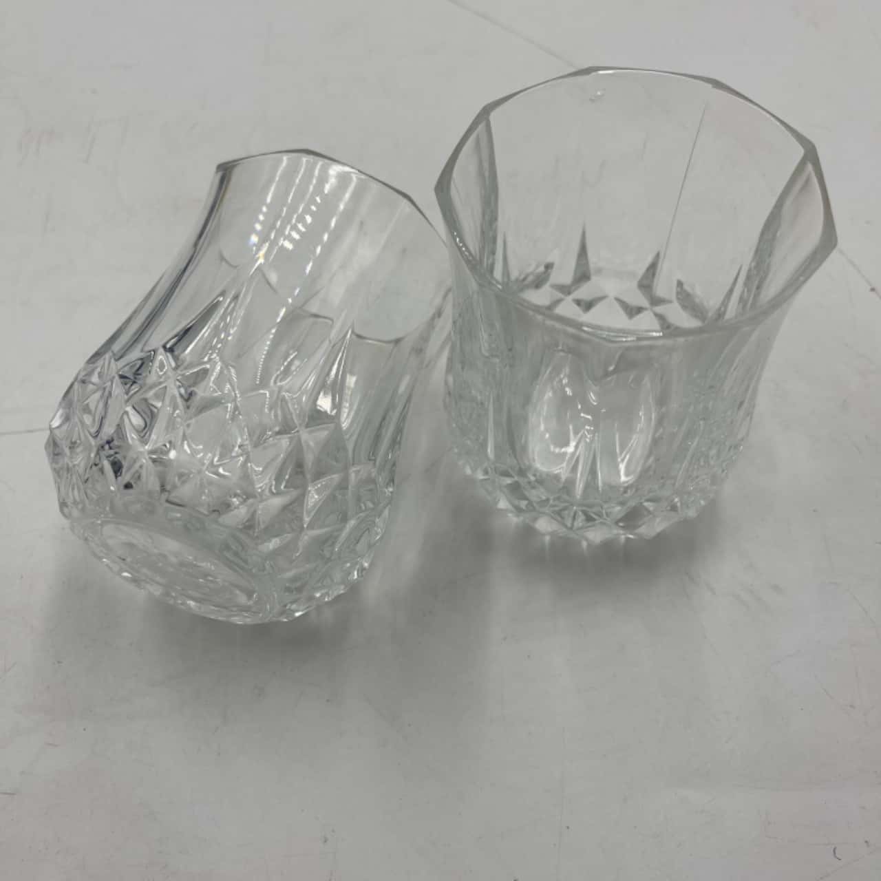 2 x heavy Crystal Glasses Cups(s)