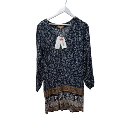 Kachel Womens  Size 10/12 Long Sleeve Dress Floral - 100% Silk