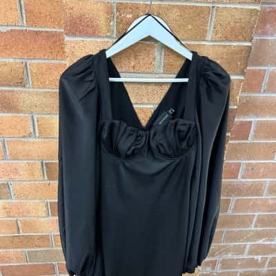 Jagger & Stone Womens  Size 8 Long Sleeve Dress / Mini Dress Black  