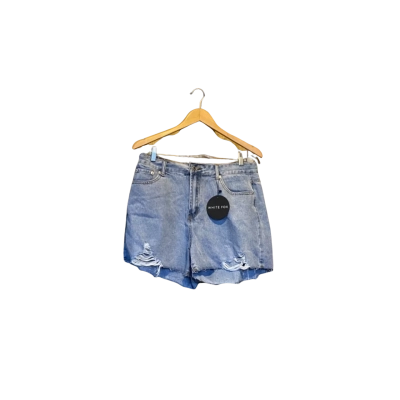 White Fox Womens Denim Shorts Blue 