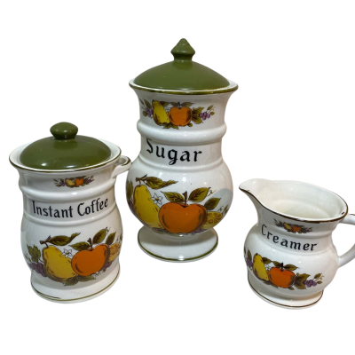 Instant Coffee Sugar Creamer Jars 