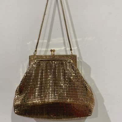 Glowmesh Womens Gold Purse 